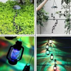 Chuangfa Solar Color Changing Led Wind Chime Pendant Light Home Garden|wind Chimes Hanging Decorations -Piha myymälä 391073846 max