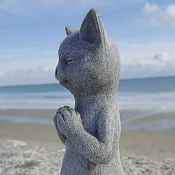 Unbranded Animal Sculpture In Meditation - Dog / Frog / Cat - Decoration For Fairy Garden, House 8 Unbranded Animal Sculpture In Meditation - Dog / Frog / Cat - Decoration For Fairy Garden, House -Piha myymälä 393878411 max
