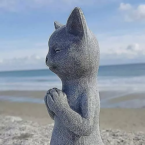 Unbranded Animal Sculpture In Meditation - Dog / Frog / Cat - Decoration For Fairy Garden, House 5 Unbranded Animal Sculpture In Meditation - Dog / Frog / Cat - Decoration For Fairy Garden, House - Image 3