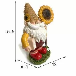 Unbranded Desktop Decorating Art Decorations Fairy Garden Statue, Resin Garden Statue, Funny Garden Figurines For Outdoor Garden Decor Sunflower Old Man -Piha myymälä 393878457 max