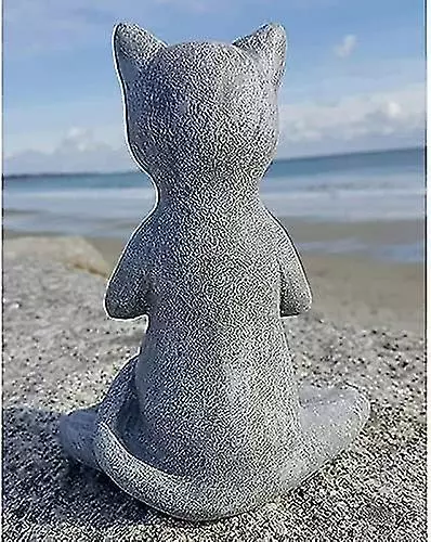 Unbranded Animal Sculpture In Meditation - Dog / Frog / Cat - Decoration For Fairy Garden, House 6 Unbranded Animal Sculpture In Meditation - Dog / Frog / Cat - Decoration For Fairy Garden, House - Image 4