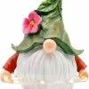 Unbranded Garden Gnome Statue With Solar Led Lights, Resin Gnome Figurine Playing Hoop, Outdoor Gnomes Garden Decorations For Patio Yard Lawn Porch, Ornament Gi -Piha myymälä 393878517 max