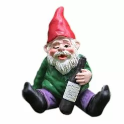 Unbranded 4 Piece Fairy Garden Miniature Ornament Set, Drunk Gnomes, Dwarf Bonfire Planter Figurines, -Piha myymälä 393879105 max