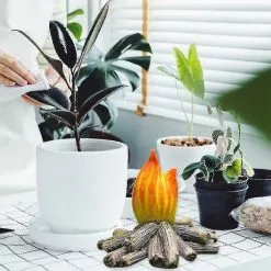 Unbranded 4 Piece Fairy Garden Miniature Ornament Set, Drunk Gnomes, Dwarf Bonfire Planter Figurines, -Piha myymälä 393879114 max