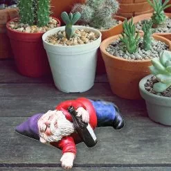 Unbranded 4 Piece Fairy Garden Miniature Ornament Set, Drunk Gnomes, Dwarf Bonfire Planter Figurines, -Piha myymälä 393879115 max