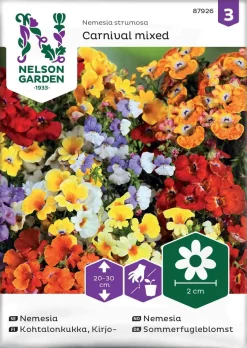 Nelson Garden Siemen Kohtalonkukka, Kirjo-, Carnival Mix