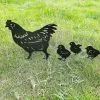 Unbranded 4pcs Metal Chicken Garden Metal Stakes, Hollow Garden Animal Ornaments -Piha myymälä 414275729 max