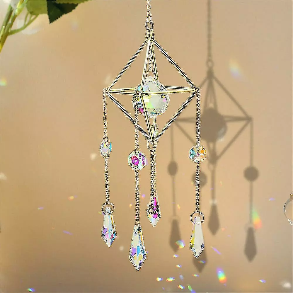 Unbranded Crystal Suncatcher Hanging Wind Chimes Wind Chime Home Garden Decor K9 3 Unbranded Crystal Suncatcher Hanging Wind Chimes Wind Chime Home Garden Decor K9