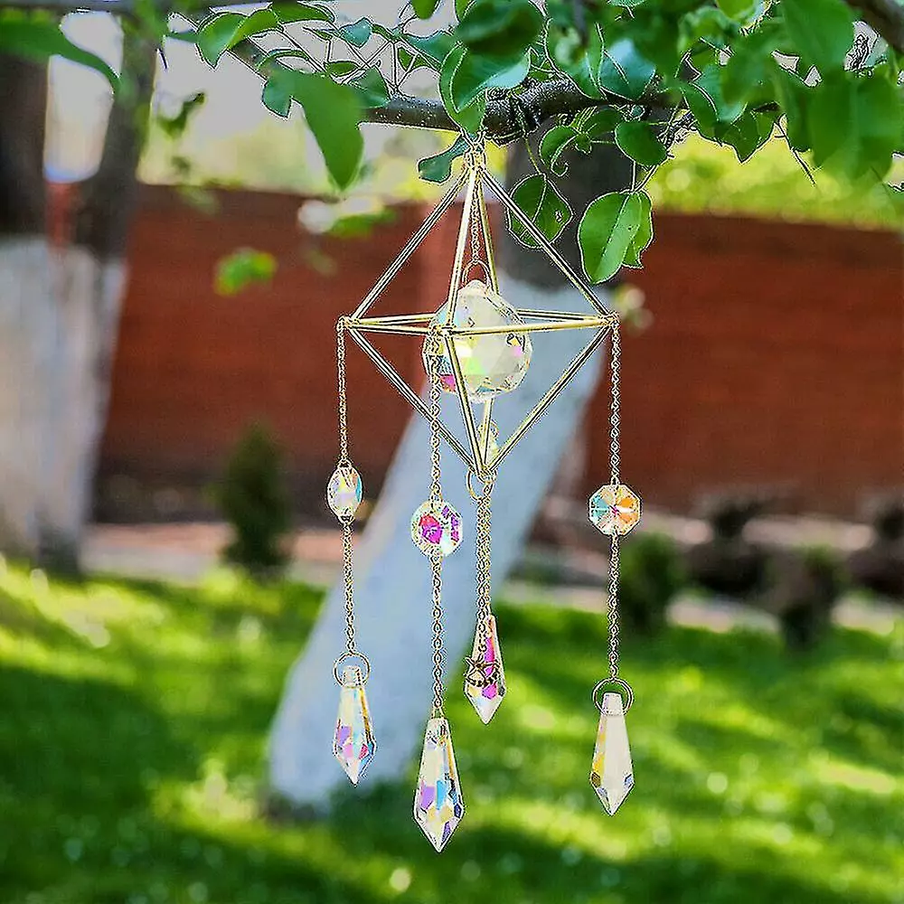 Unbranded Crystal Suncatcher Hanging Wind Chimes Wind Chime Home Garden Decor K9 5 Unbranded Crystal Suncatcher Hanging Wind Chimes Wind Chime Home Garden Decor K9 - Image 3