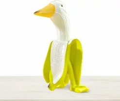 Unbranded Banana Duck Statue 1pc Creative Resin Banana Duck Garden Gnomes,garden Art Sculpture, Duck Art Ornament Garden Sculpture, Home Outdoor Indoor Decorati