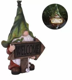 Unbranded 2023-muse Resin Garden Figurine - Christmas Tomte Gnome With Long Beard Wearing Hula Hoops With Led Lights Festive Outdoor Decor For Patio Front Yard -Piha myymälä 428046902 max