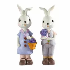 Unbranded 2pcs Cute Easter Rabbit Bunny Ornaments Micro Landscape Figurine Resin Craft Desktop Garden Decor -Piha myymälä 436682454 max