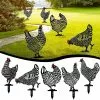 Unbranded 5pcs Yard Art Garden Chicken Statues, Outdoor Winter Decorations -Piha myymälä 439524186 max