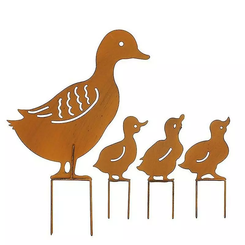 Unbranded 4pcs/set Metal Ducks Decorative Garden Stakes - Ducks Family Outdoor Silhouette Decoration 4 Unbranded 4pcs/set Metal Ducks Decorative Garden Stakes - Ducks Family Outdoor Silhouette Decoration - Image 2