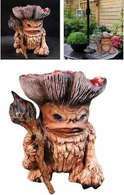 Unbranded 2pcs Halloween Garden Gnome Statue Scary Mushroom Sculpture Lawn Yard Decorations Style 2 -Piha myymälä 442156523 max
