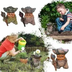 Unbranded 2pcs Halloween Garden Gnome Statue Scary Mushroom Sculpture Lawn Yard Decorations Style 2 -Piha myymälä 442156679 max