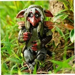 Unbranded 2pcs Halloween Garden Gnome Statue Scary Creepy Gnome Statue Garden Elf Sculpture Style 4 -Piha myymälä 442159082 max