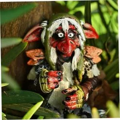 Unbranded 2pcs Halloween Garden Gnome Statue Scary Creepy Gnome Statue Garden Elf Sculpture Style 4 -Piha myymälä 442159201 max