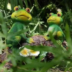Unbranded Garden Frog Statue Made Of Resin, Garden Statue For Courtyard Lawn Courtyard Garden -Piha myymälä 442799450 max