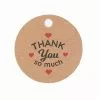 Unbranded 100 Piece Handmade Thank You Tags Round Merry Christmas Kraft Labels Garden -Piha myymälä 442802295 max