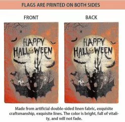 Unbranded Garden Flag Double Flag, Ghost Pumpkin Bat Castle Rough Room Garden Garden Banner, For Garden Garden Outdoor Decoration A -Piha myymälä 446607829 max
