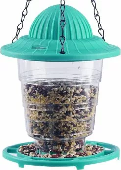 Unbranded Wild , Hanging Bird Feeder For Outside, Collapsible Premium Plastic Small Bird Feeder , Garden Decoration Yard A