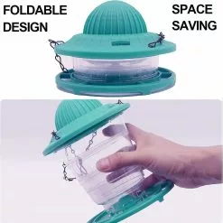 Unbranded Wild , Hanging Bird Feeder For Outside, Collapsible Premium Plastic Small Bird Feeder , Garden Decoration Yard A -Piha myymälä 446617556 max