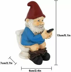 Unbranded Garden Gnome Middle Finger Humor Garden Gnome Statue Polyresin Garden Gnomes Decoration For Outdoor (d) -Piha myymälä 448114345 max
