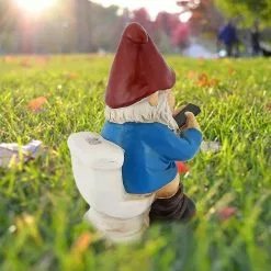 Unbranded Garden Gnome Middle Finger Humor Garden Gnome Statue Polyresin Garden Gnomes Decoration For Outdoor (d) -Piha myymälä 448114400 max