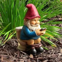 Unbranded Garden Gnome Middle Finger Humor Garden Gnome Statue Polyresin Garden Gnomes Decoration For Outdoor (d) -Piha myymälä 448114483 max