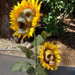 Unbranded Halloween Decorations Sunflower Skull Garden Garden Garden Artificial Flower Decoration -Piha myymälä 448118231 max