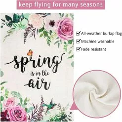 Baiccf Spring Garden Flag 12x18 Double Sided, Flower Garden Flag Vertical Burlap, Spring Flag With Spring Is In The Air For Home Yard House Summer Outdoor De 10 Baiccf Spring Garden Flag 12x18 Double Sided, Flower Garden Flag Vertical Burlap, Spring Flag With Spring Is In The Air For Home Yard House Summer Outdoor De -Piha myymälä 449781176 max