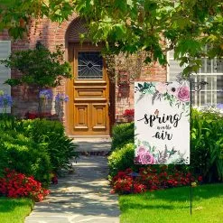 Baiccf Spring Garden Flag 12x18 Double Sided, Flower Garden Flag Vertical Burlap, Spring Flag With Spring Is In The Air For Home Yard House Summer Outdoor De 11 Baiccf Spring Garden Flag 12x18 Double Sided, Flower Garden Flag Vertical Burlap, Spring Flag With Spring Is In The Air For Home Yard House Summer Outdoor De -Piha myymälä 449781203 max