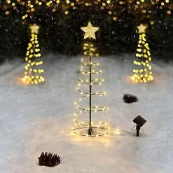 Unbranded Sajy Christmas Decoration Mini Christmas Tree Outdoor Garden Luminous Snow Led Lights A -Piha myymälä 450468640 max