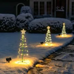 Unbranded Sajy Christmas Decoration Mini Christmas Tree Outdoor Garden Luminous Snow Led Lights A -Piha myymälä 450468644 max