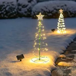 Unbranded Sajy Christmas Decoration Mini Christmas Tree Outdoor Garden Luminous Snow Led Lights A -Piha myymälä 450468705 max