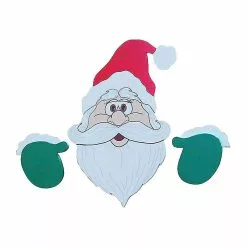 Unbranded Christmas Santa Claus Elk Fence Topper Peeker Outdoor Garden Decorations A -Piha myymälä 450475471 max