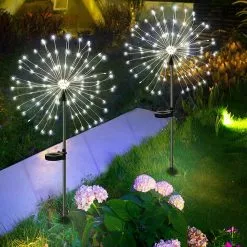 Unbranded 150 Led Solar Firework Lights Outdoor Waterproof Path Lawn Garden Decor Lamp
