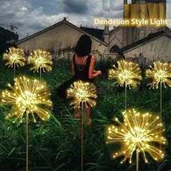 Unbranded 150 Led Solar Firework Lights Outdoor Waterproof Path Lawn Garden Decor Lamp -Piha myymälä 453887998 max