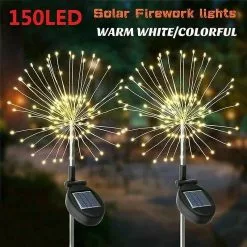 Unbranded 150 Led Solar Firework Lights Outdoor Waterproof Path Lawn Garden Decor Lamp -Piha myymälä 453888018 max