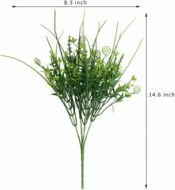Unbranded 4bundles Artificial Plants Outdoor No Fade Fake Greenery Stems Faux Grass Plant For Spring Home Porch Garden Hanging Baskets -Piha myymälä 453888217 max