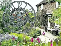 Mrcx Outdoor Wall Clock 12 In Outside Waterproof Garden Clock Quartz Battery Operated -Piha myymälä 455389263 max