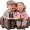 Glorious Love Grandparents Parents Anniversary Wedding Gift Resin Loving Elderly Couple Figurines Garden Ornaments Decoration (looking At The Photo) -Piha myymälä 456041614 max