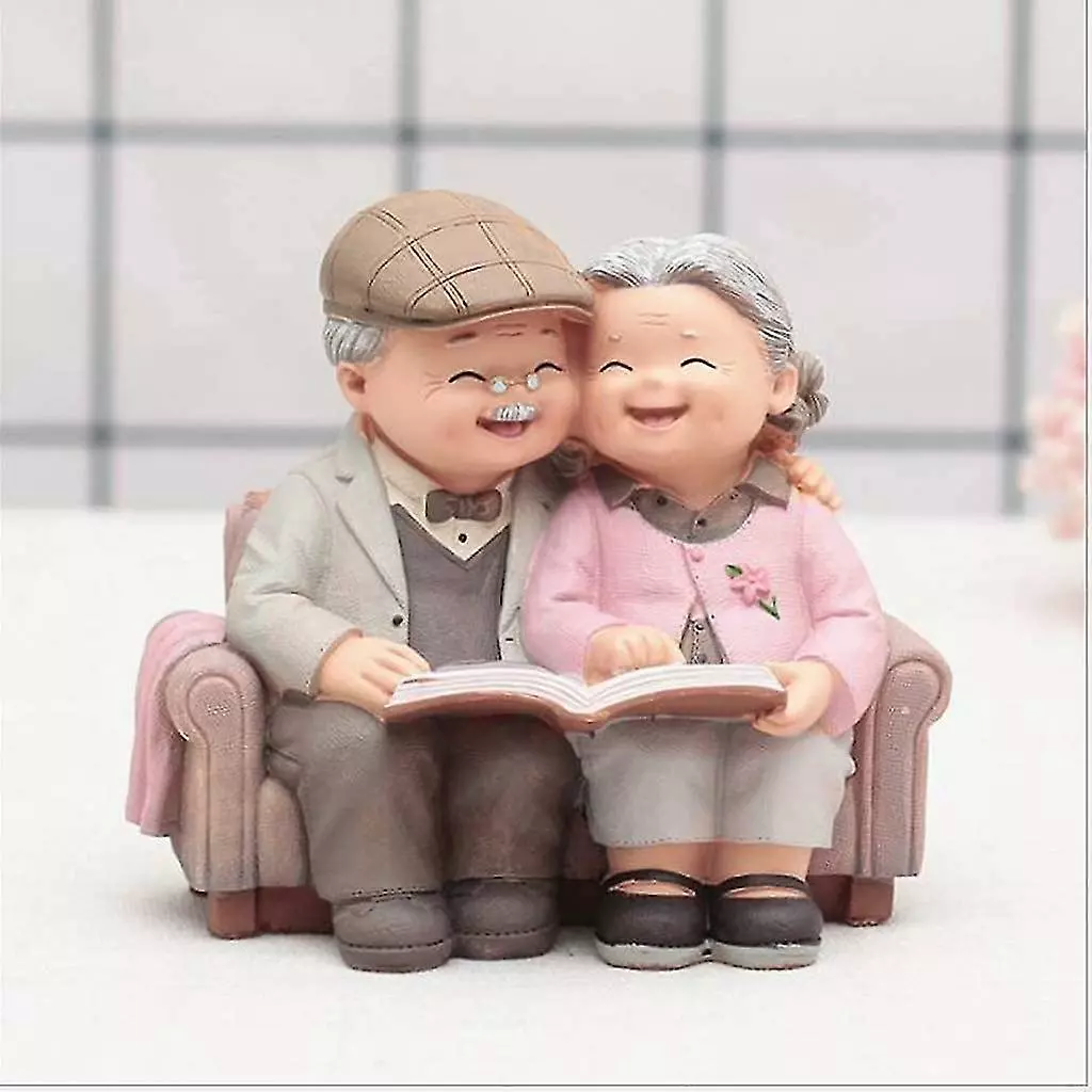 Glorious Love Grandparents Parents Anniversary Wedding Gift Resin Loving Elderly Couple Figurines Garden Ornaments Decoration (looking At The Photo) 7 Glorious Love Grandparents Parents Anniversary Wedding Gift Resin Loving Elderly Couple Figurines Garden Ornaments Decoration (looking At The Photo) - Image 5