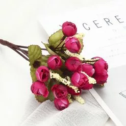 Unbranded 3pcs Artificial Peony Tea Rose Flowers Camellia Silk Flower Flores For Diy Home Garden Wedding Decoration -Piha myymälä 458240994 max