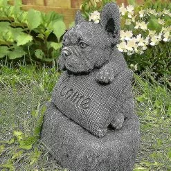Unbranded French-bulldog Statue Garden Decoration Welcome Sign Resin Craft Ornament Indoors Outdoors Sculpture -Piha myymälä 459104747 max