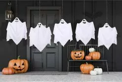 Unbranded Halloween Haning Ghost Party Ornament, Cute Flying Ghosts For Front Yard Terrace Lawn Garden Party Decoration -Piha myymälä 464778235 max