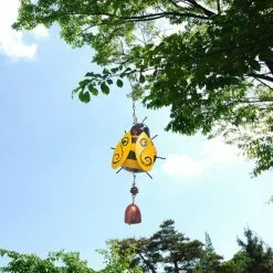 Unbranded Bee Windchime Small Lovely Ornamental Bee Wind Chime With Hook Hanging Bell For Garden -Piha myymälä 465046982 max