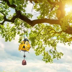 Unbranded Bee Windchime Small Lovely Ornamental Bee Wind Chime With Hook Hanging Bell For Garden -Piha myymälä 465047211 max