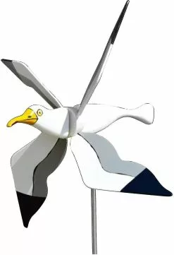 Unbranded Resin Garden Windmill, White Seagull With Spinning Wings Animal Weathervane, 3d Wind Spinner Decoration For Lawn_ Ljsm -Piha myymälä 465064882 max